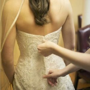 Casablanca Diamond White Wedding Gown